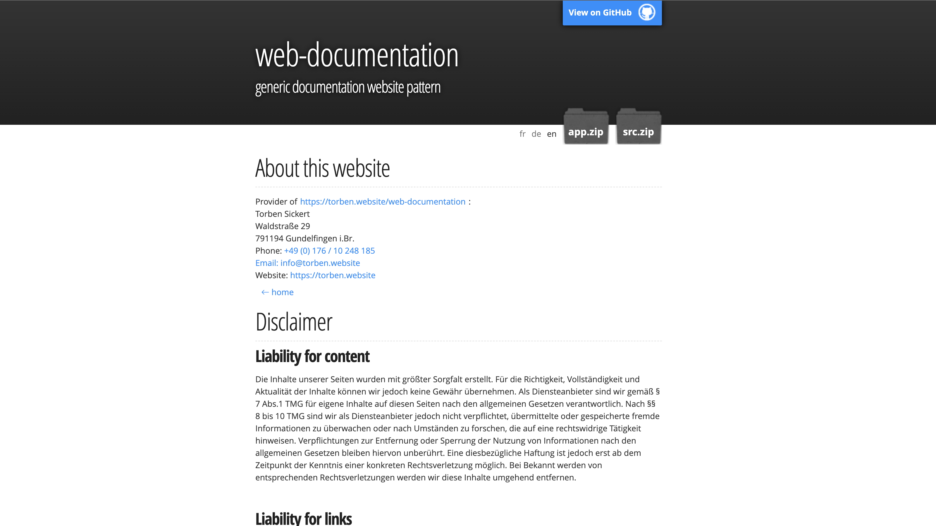 web-documentation
